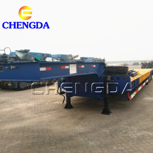 4 Axle Heavy Duty Lowbed Semi Trailer