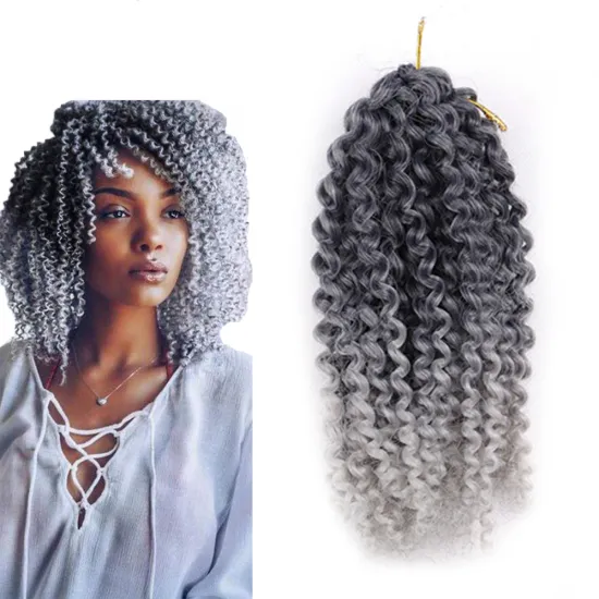 China supplier afro curl marley braid hair crochet braids synthetic hair extension crochet curly hair