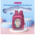 Mor çizgi film geyiği desen çocukların büyük kapasitesi hafif rahat sırt çantası