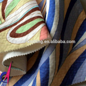 Fashion Printed Poly spandex Warp Knitting fabric