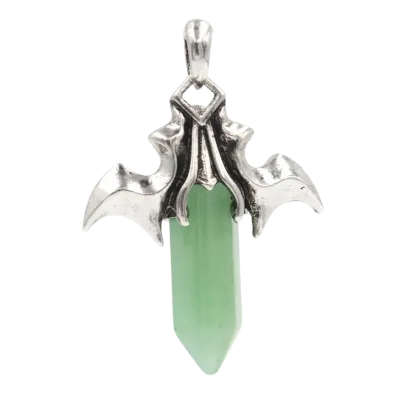 Multicolor Bat Wing Hexagon Pendant