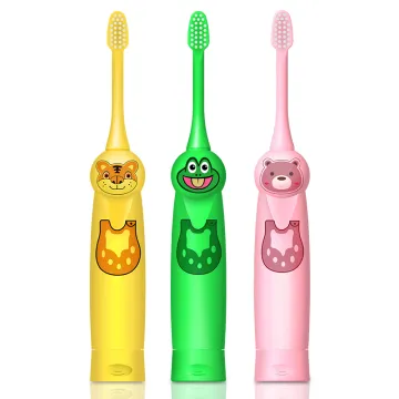 Power Portable Battery Kids Cute Sonic Electric Toothbrush