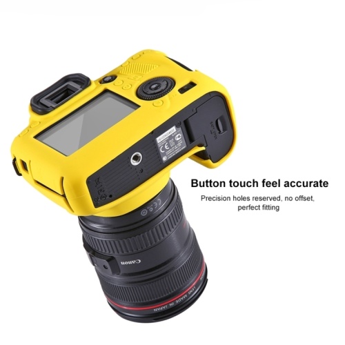 Custodia per fotocamera in silicone gialla Custodia per fotocamera piccola e semplice