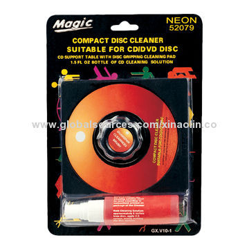 Compact Disc Cleaner for CDs/DVDs, Includes Smooth Brushes to Clean and Avoid Statics