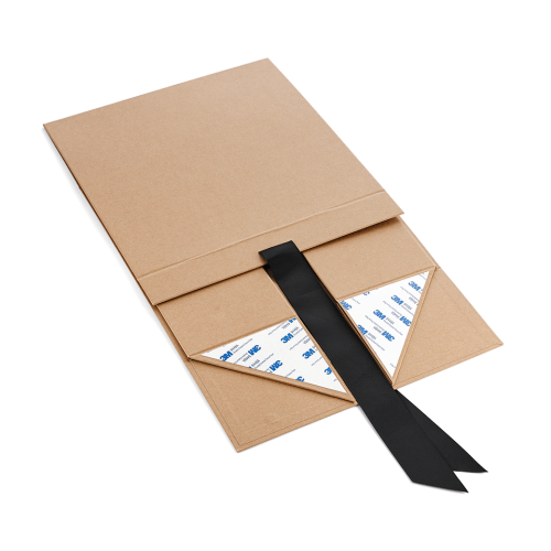 Wholesale natural magnetic brown kraft gift boxes