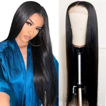 Raw Indian Virgin Human Hair Lace Frontal Closure Wigs For Black Women Vendor Hair HD Full Swiss Lace Front Wig With Baby Hair