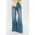 Light Blue Wide-leg Jeans