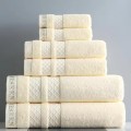 Asciugamano da asciugamano di cotone 100% di lussuoso set di asciugamani jacquard