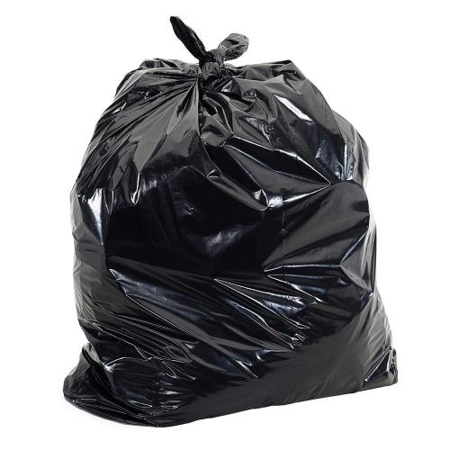 Durable Black Garbage Trash Can Liner Carrier Bin Waste Produce Refuse Bag
