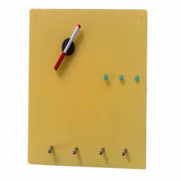 Glass Magnetic Memo Writing Board, Customized Printings are Accepted