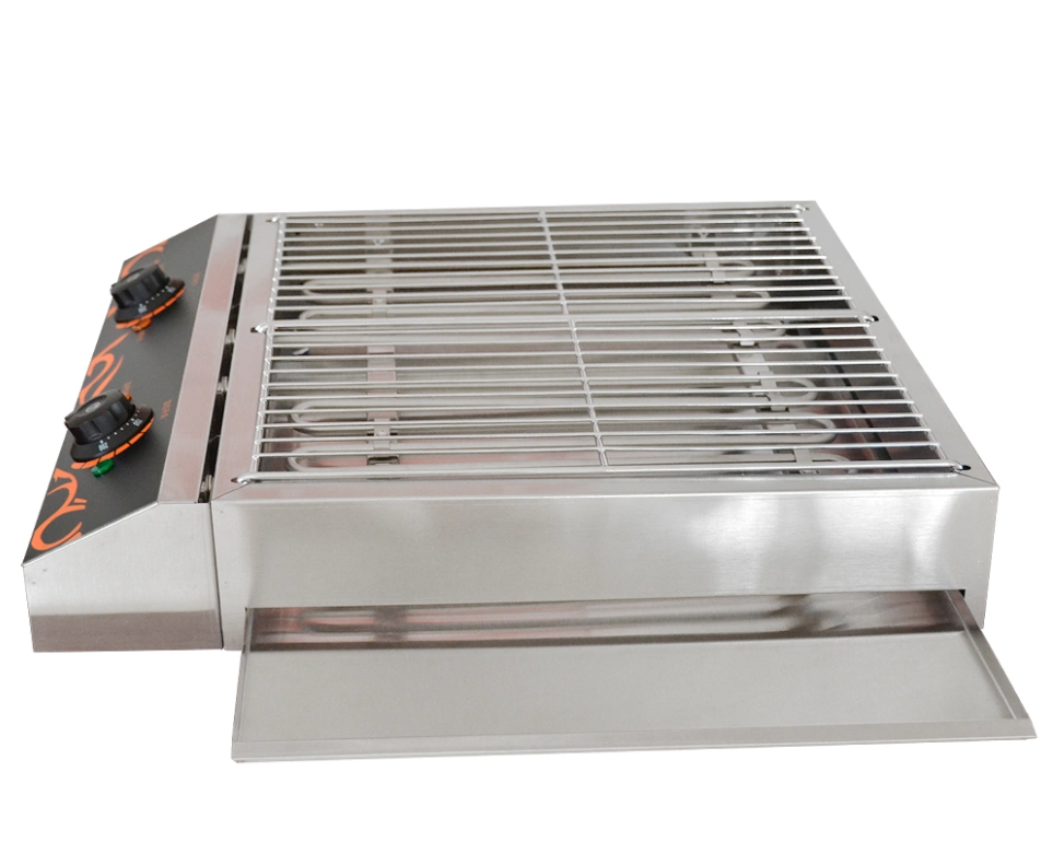 Double grill en acier inoxydable pour restaurant