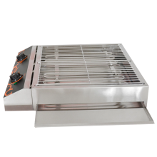 Stainless steel double grill for restaurant