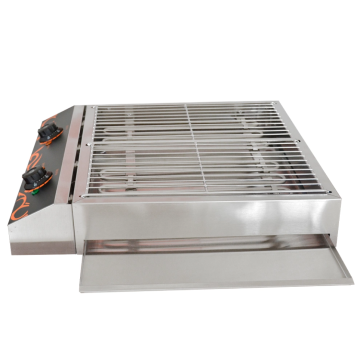 Double grill en acier inoxydable pour restaurant