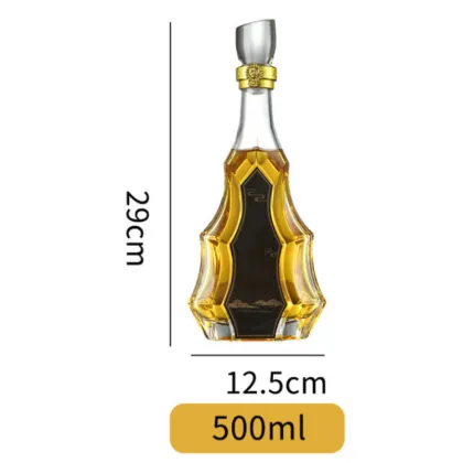 Louis XIII Wine Decanter - 500ml Red Wine XO Empty Bottle & Decoration Glass
