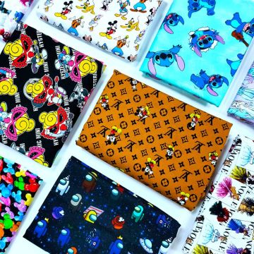 140GSM Digital Printed Organic Poplin Cotton Clothing Fabric