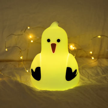 Rechargeable Touch Light Seagull Animal Silicone Lamp