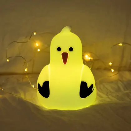 Rechargeable Touch Light Seagull Animal Silicone Lamp
