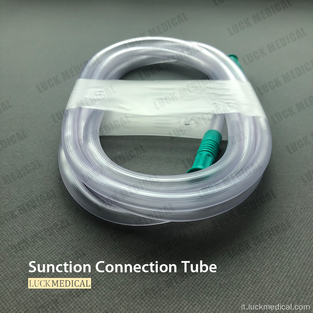 Tubo di collegamento di aspirazione esterna in PVC medico usa e getta
