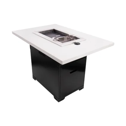 Lifting barbecue hot pot table