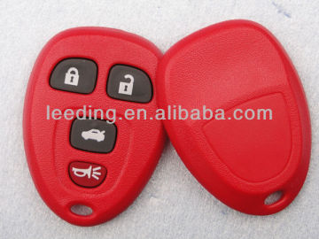 Red GM Key Shell,Keyless Entry Remote Car Key Case with Four Buttons
