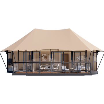 Luxury Windproof Glamping Hotel Tents Steel House