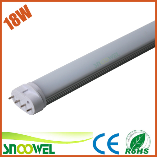 high brightness smd2835 4 pin 2g11 led light tube 18w