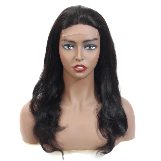Cheap 100% Natural Human Hair Body Wave  Front Lace Wigs U Part Human Hair Lacefront Wigs with Baby Hair Frontal Lace Women Wig