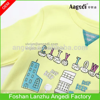 Kids wear Boys clothing long sleeve jumper contrast color Graphic top