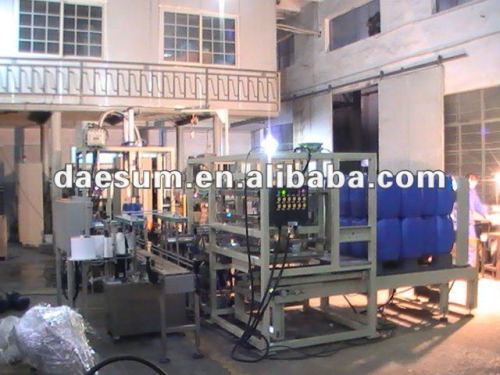 Automatic Filling and capping, labeling and palletizing line for 18L