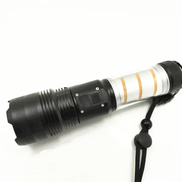 XHP70 LED Rechargeable USB Flashlight, 12000 Lumens, Waterproof, 6 Modes - Ideal for Hiking and Emergency Use