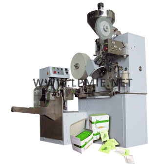 tea filter bag (thread+tag) automatic packing machine