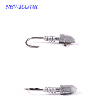 Newmajor Worm Hooks Babbed Jig หัว 0.5G -1.5G - เหมาะสำหรับแม่น้ำทะเลสาบและการตกปลาในลำธาร