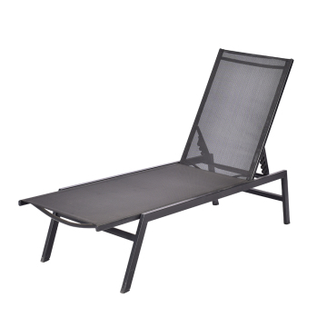 Adjustable Outdoor Patio Lounger Chairs Set for Garden and Pool