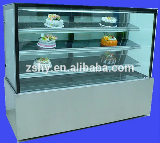 Straing Glass Refrigeration Cake Display Showcase