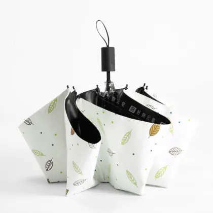 Five Off Sun Umbrella Sun Umbrella Hand Fold UV Resistant Black Gel Mini Capsule Umbrella