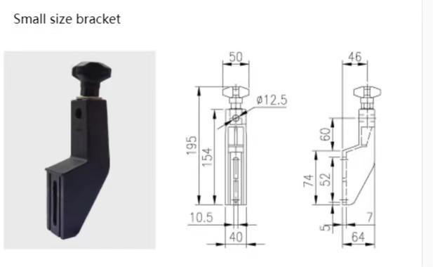 Conveyor Guide Rail Brackets and Guardrail Clamp Components for Modular Belt Conveyors