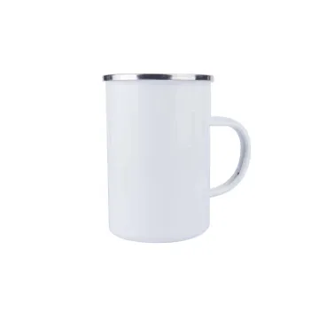 800ml Durable Design Custom Drinking Cup Enamel Cup Coffee Mug Tea Cup with Decal