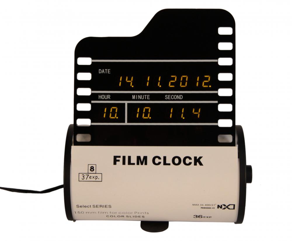 الساعة الرقمية للفيلم على النسخة المكتبية A
