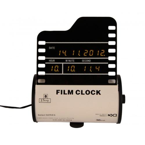 Film Digital Clock on Desk-Version A