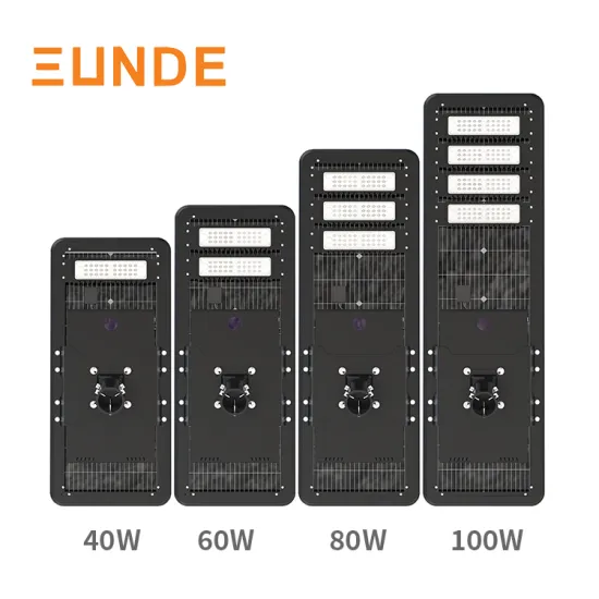 SUNDE Integrated Streetlight: 40W/60W/100W LED Solar-Powered Motion Sensor Outdoor Lamp