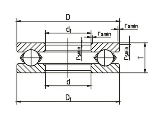Single-direction Thrust Ball Bearing Ss51106, High Quality Single ...