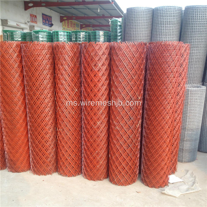 1.2mm tebal merah diperluaskan Mesh logam