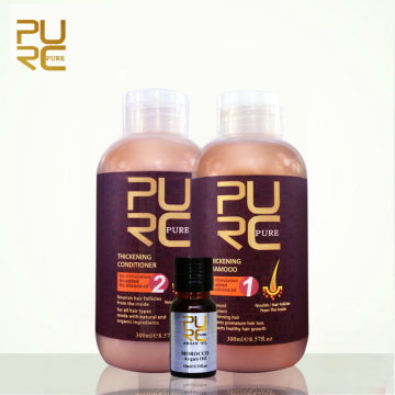 PURC hair shampoo and conditioner for hair growth and hair loss prevents premature thinning hair for men and women 11.11
