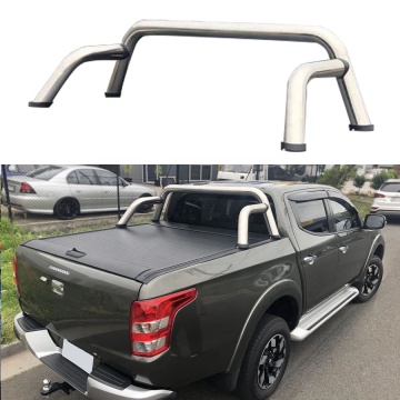 Custom Logo Stainless Steel Rear Bed Roll Bars for Toyota Tundra Tacoma Hilux Vigo REVO