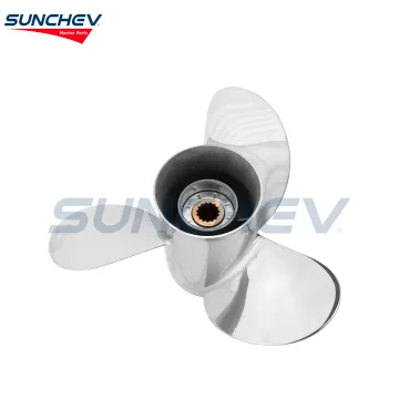 SUNCHEV Propeller Stainless For Outboard Motor Boat Engine Propeller Stainless Yamaha 150--250hp 6G5-45974-03-98 6G5459740398