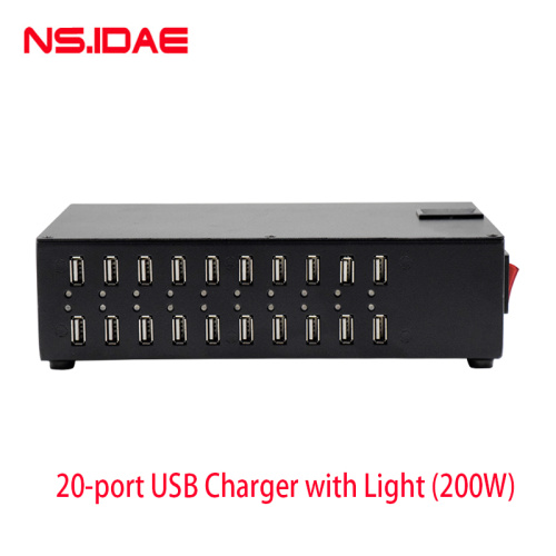 USB Smart Charger с Lights 20 портов
