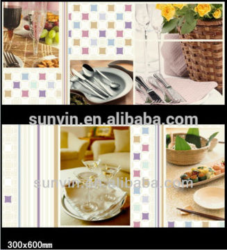 300x600mm New Fashional Design Flower Ceramic Decorative tiles
