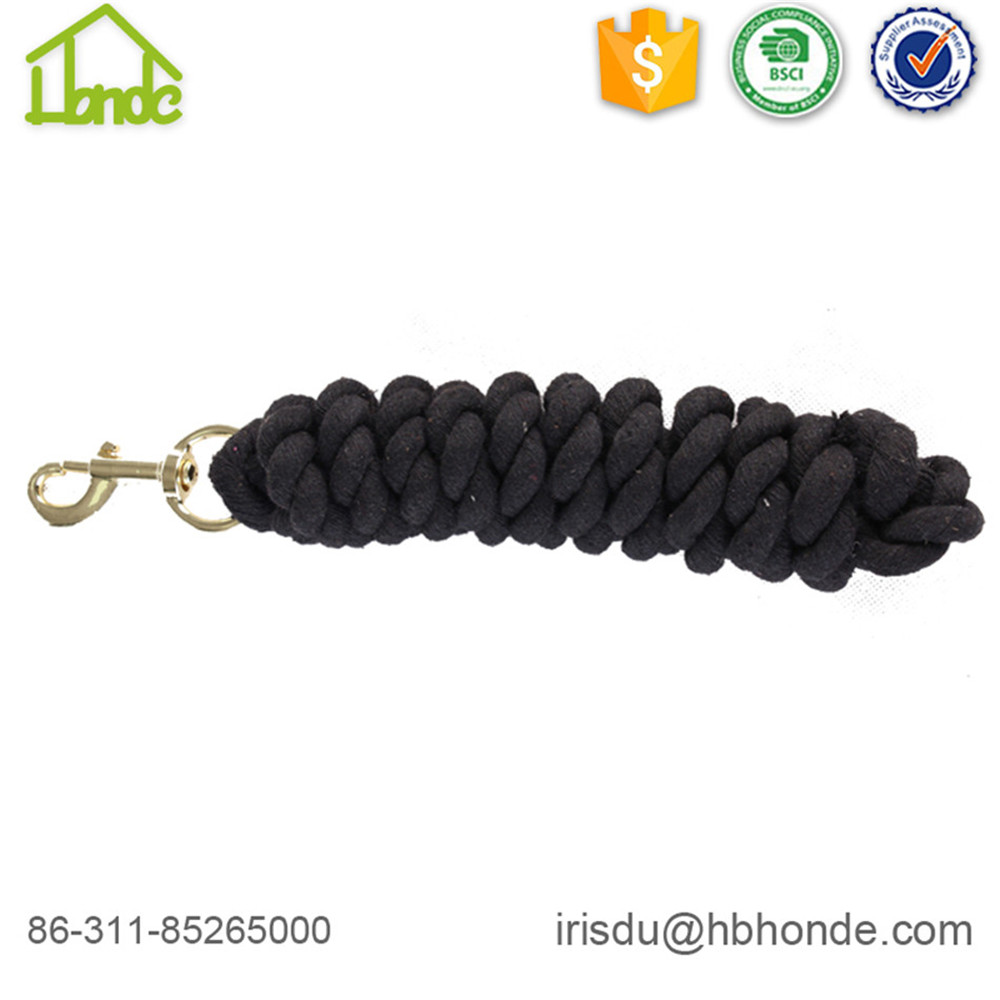 black cotton lead rope