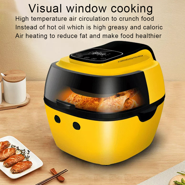 Fryer de ar visual multifuncional digital 8L