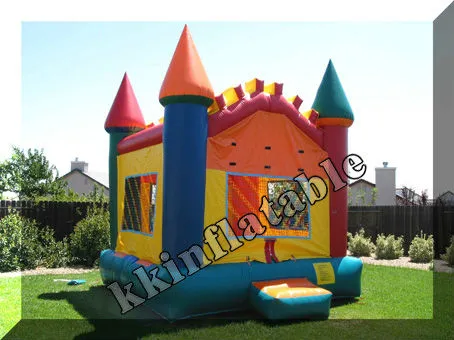 KK inflatable jumping kids bouncy castles for sale, outdoor structure inflatable mini bouncer for family party